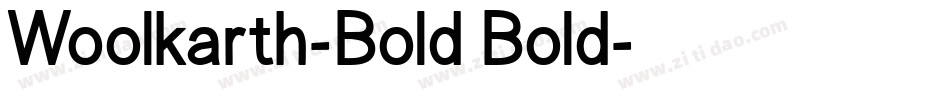 Woolkarth-Bold Bold字体转换
